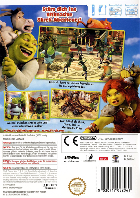 Shrek 4 : Il Était Une Fin - Dos