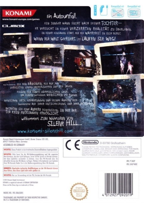 Silent Hill : Shattered Memories dos