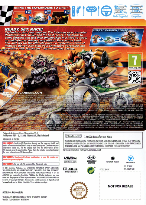 Skylanders : SuperChargers Racing dos