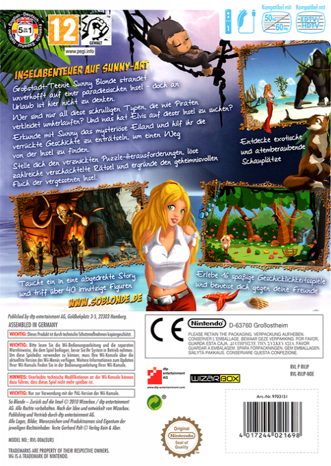 So Blonde : Retour sur l'Ile Oubliée dos