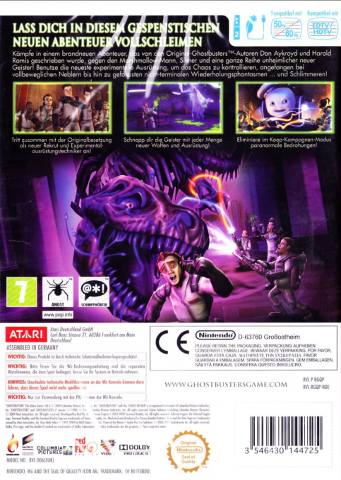 SOS Fantômes : Le Jeu Vidéo - Dos