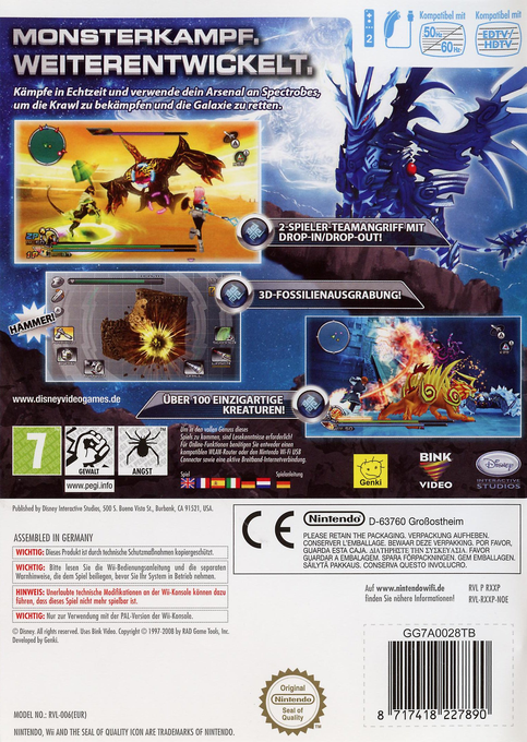 Spectrobes Origines - Dos