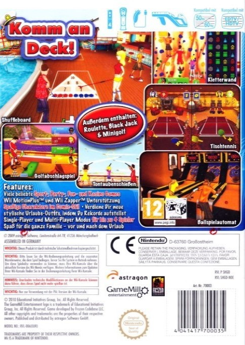 Sports Et Jeux En Croisière - Dos