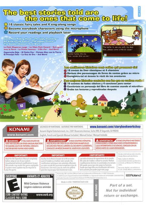 Storybook Workshop - Dos