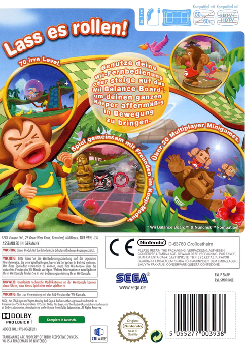 Super Monkey Ball : Step & Roll dos