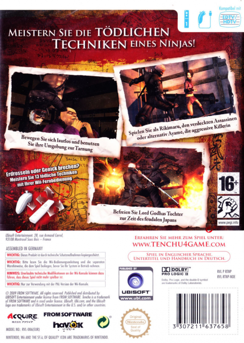 Tenchu Shadow Assassins - Dos