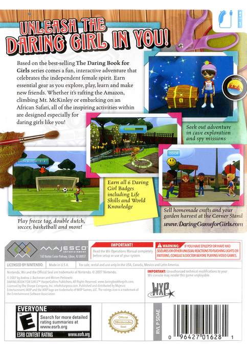 The Daring Game for Girls - Dos