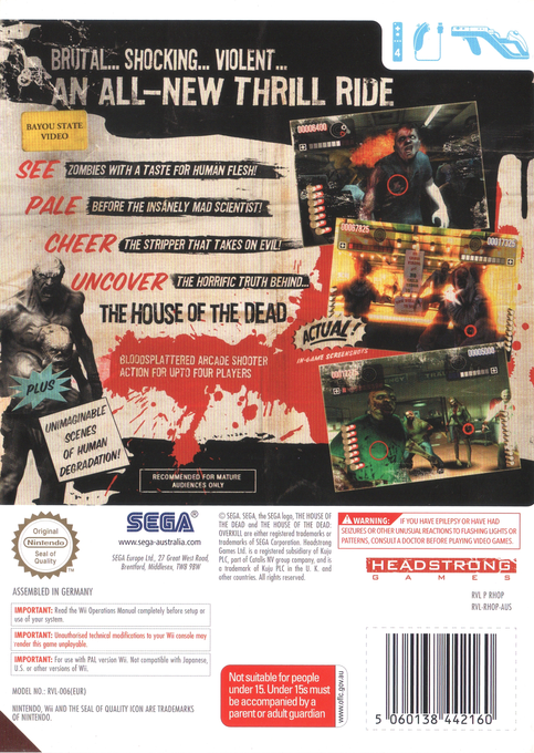 The House of the Dead : Overkill - Dos