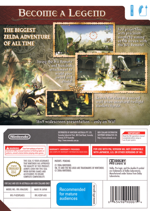 The Legend of Zelda : Twilight Princess dos