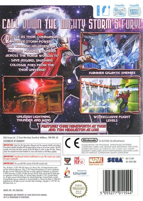 THOR : Dieu du Tonnerre - Dos