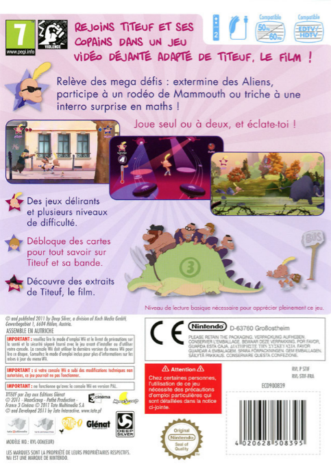 Titeuf Le Film - Dos