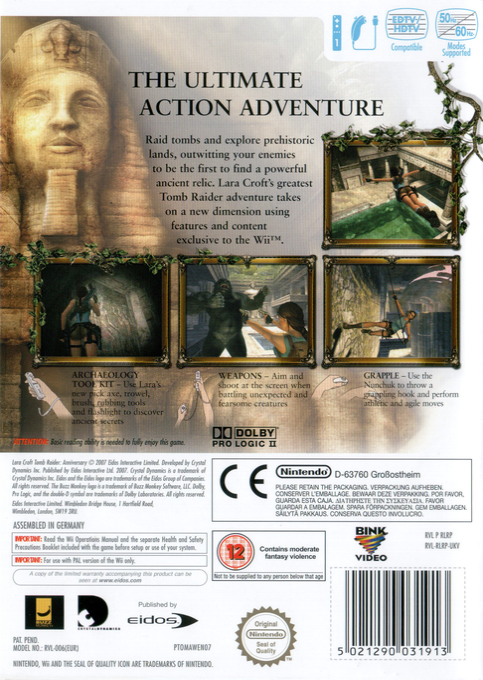 Tomb Raider : Anniversary dos