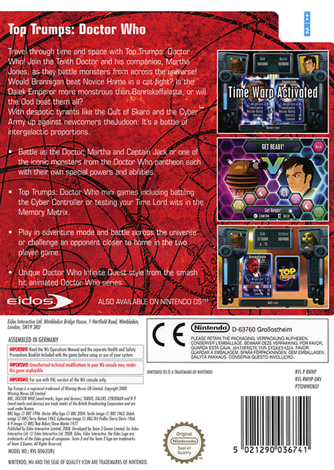 Top Trumps - Doctor Who - Dos