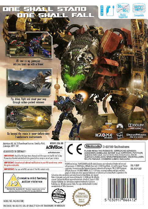 Transformers : La Revanche - Dos