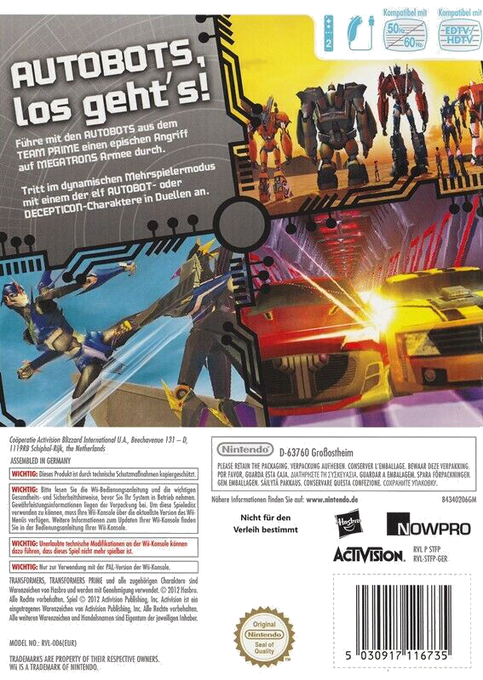 Transformers Prime : The Game - Dos