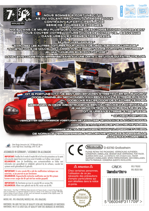 Urban Extreme : Street Rage - Dos