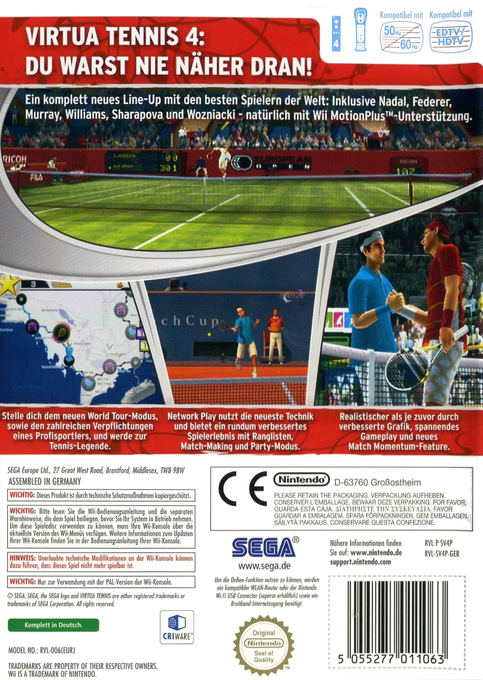 Virtua Tennis 4 - Dos
