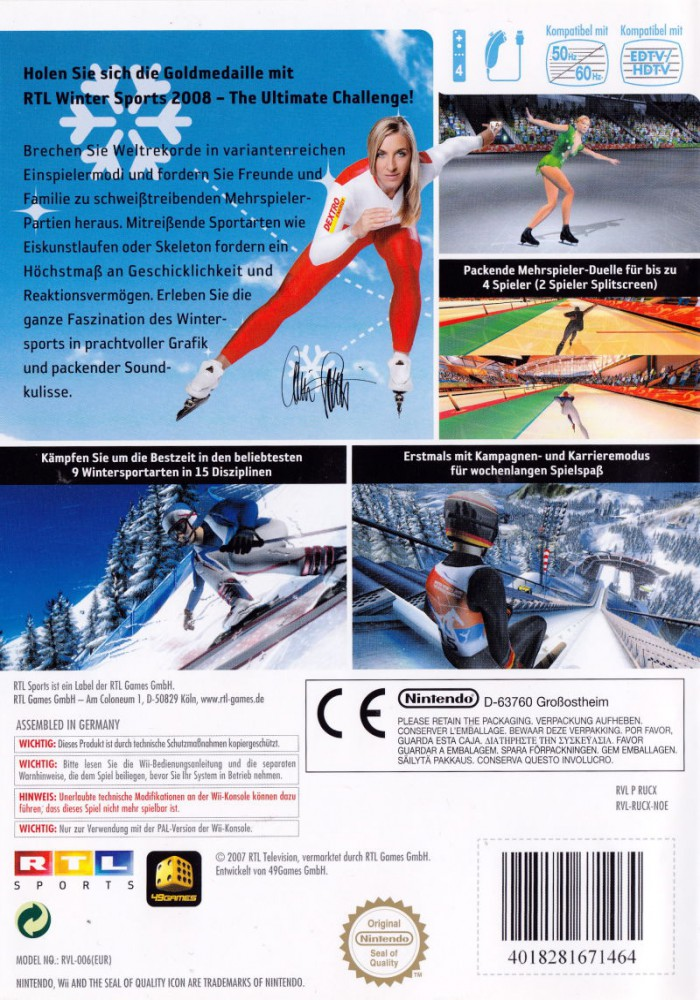 Winter Sports 2008 : The Ultimate Challenge - Dos