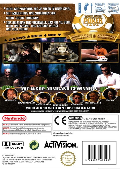 World Series of Poker : Tournament of Champions 20 dos