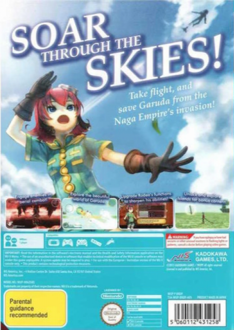 Rodea The Sky Soldier - Dos