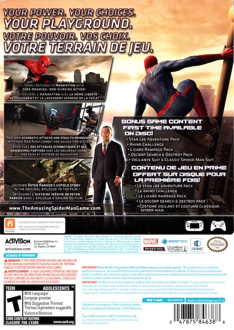 The Amazing Spider-Man : Ultimate Edition - Dos