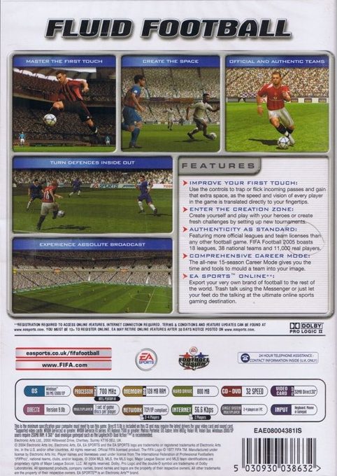 FIFA Soccer 2005 - Dos