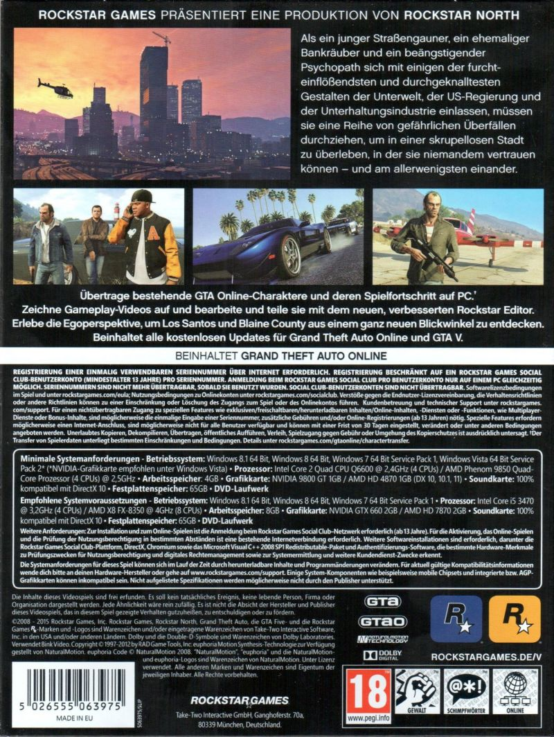 Grand Theft Auto V dos