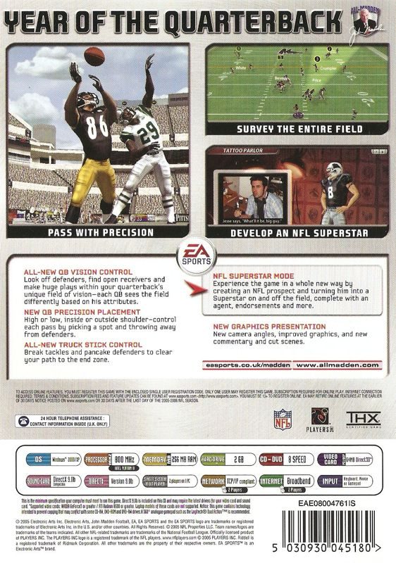 Madden NFL 06 - Dos