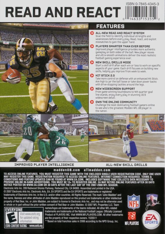 Madden NFL 08 - Dos
