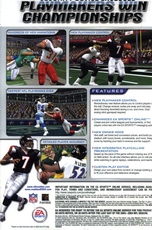 Madden NFL 2004 - Dos