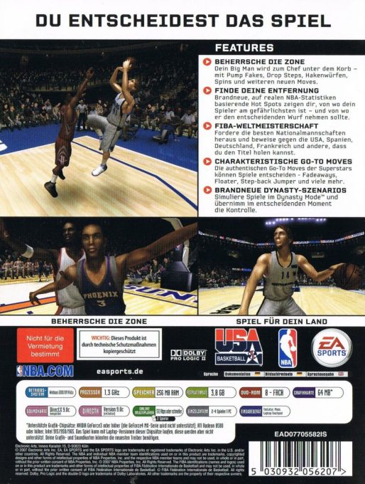 NBA Live 08 - Dos
