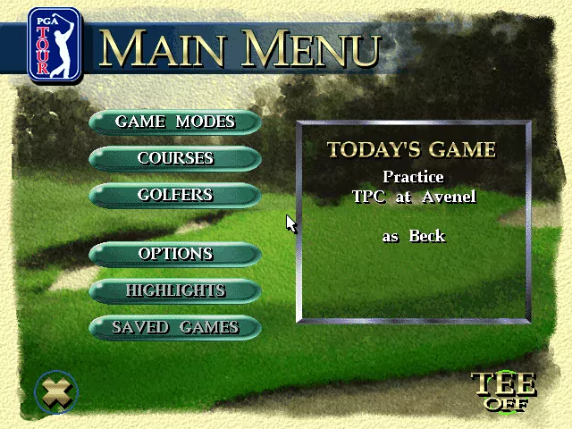 PGA Tour 96 - Dos
