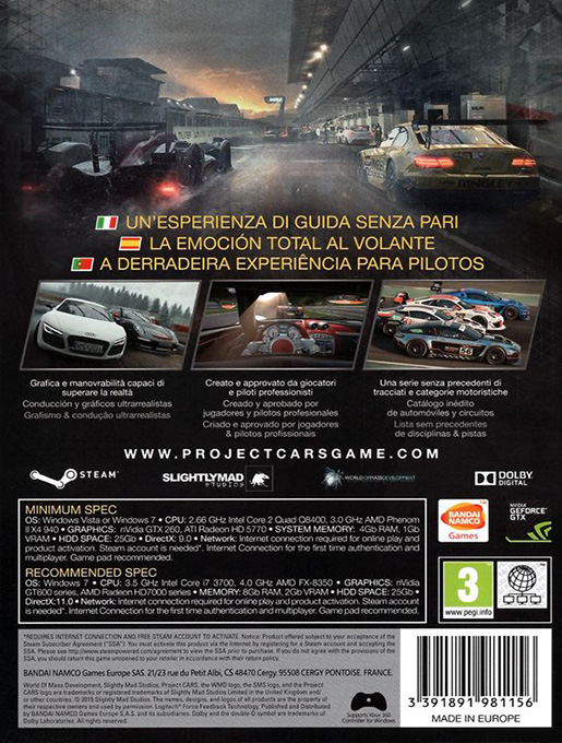 Project Cars dos