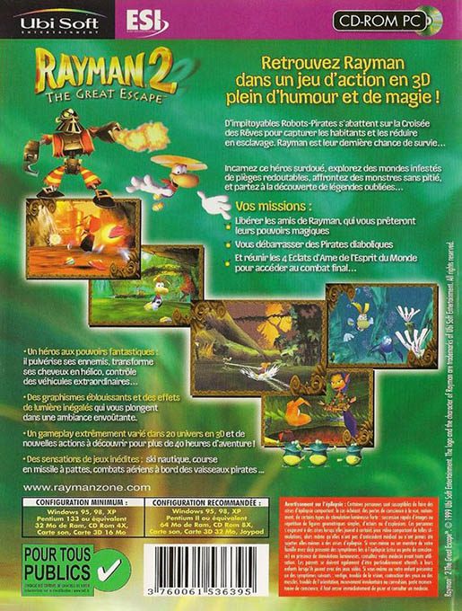 Rayman 2: The Great Escape dos