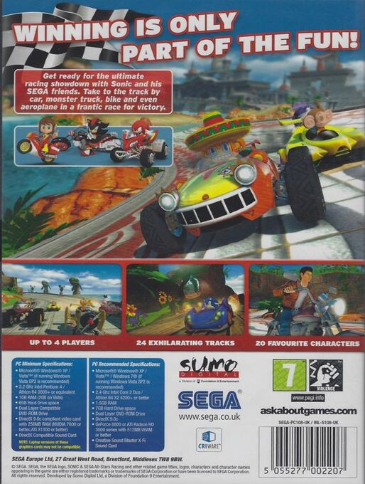Sonic & SEGA All-Stars Racing - Dos