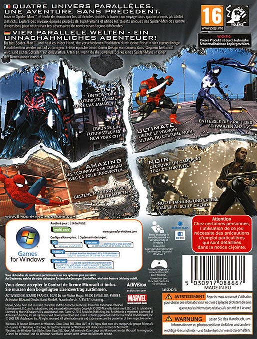 Spider-Man: Shattered Dimensions - Dos