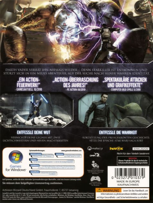 Star Wars: The Force Unleashed II - Dos