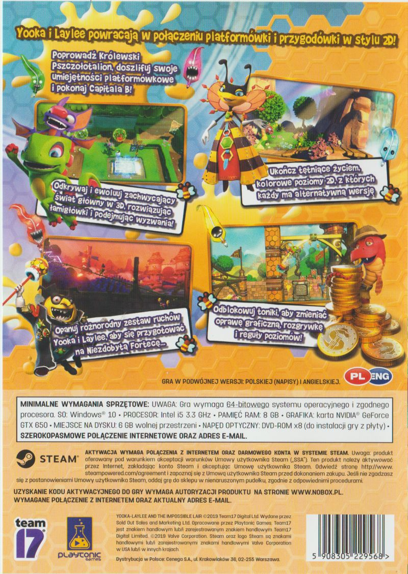 Yooka-Laylee and the Impossible Lair dos