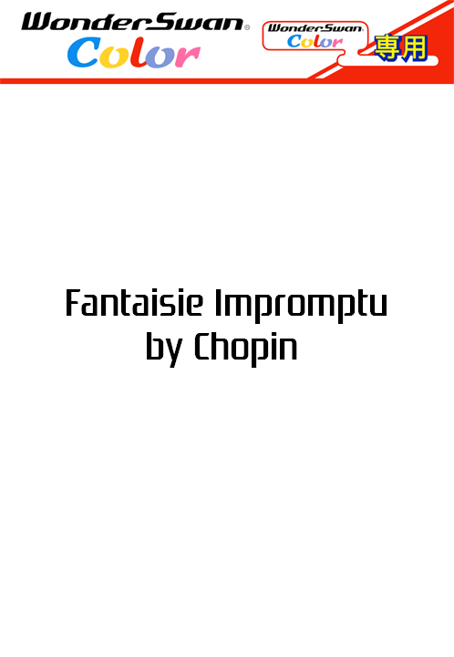 Fantaisie Impromptu By Chopin - Arranged By Atsushi Watanabe