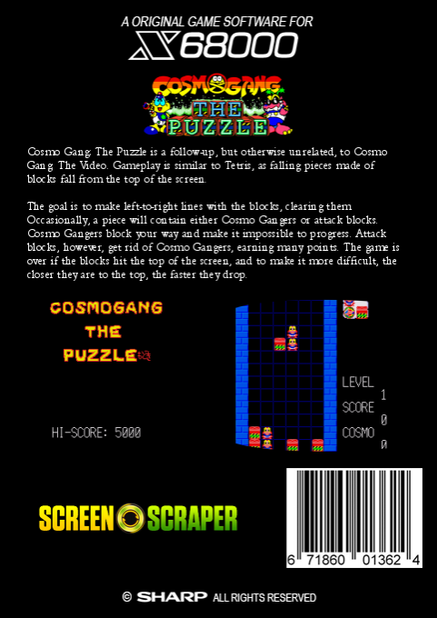 Cosmo Gang The Puzzle - Dos