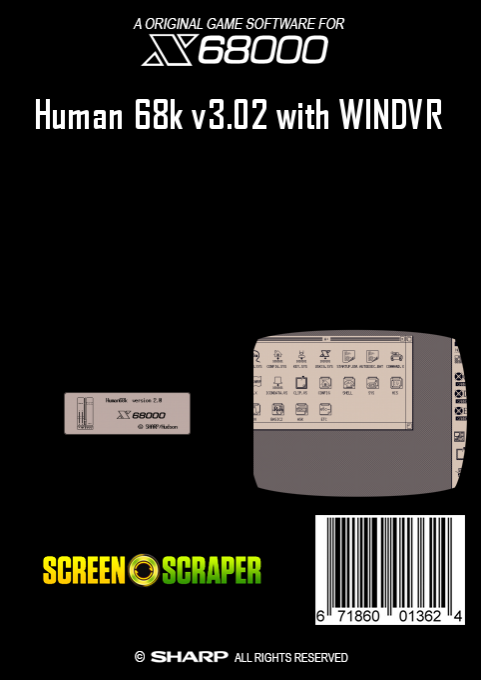 Human 68k V3.02 With Windvr - Dos