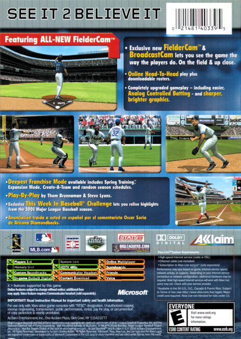 All-Star Baseball 2003 - Dos