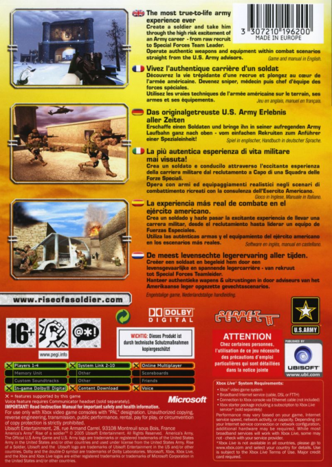 America's Army : Rise Of A Soldier - Dos