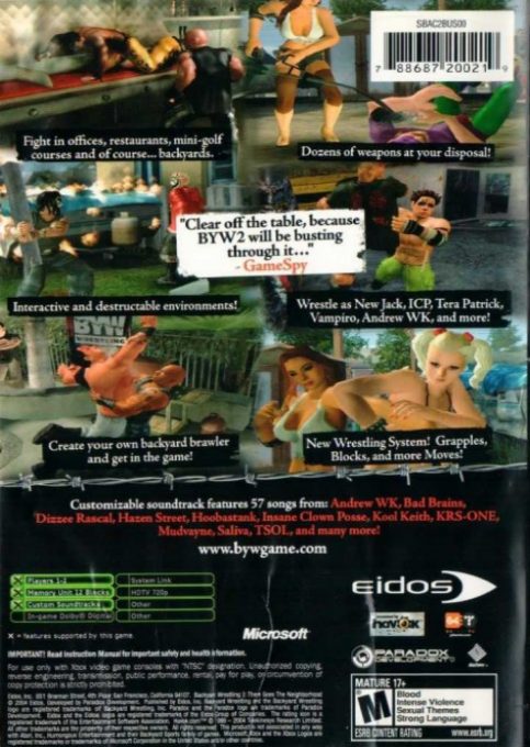 Backyard Wrestling 2 : There Goes The Neighborhood - Dos