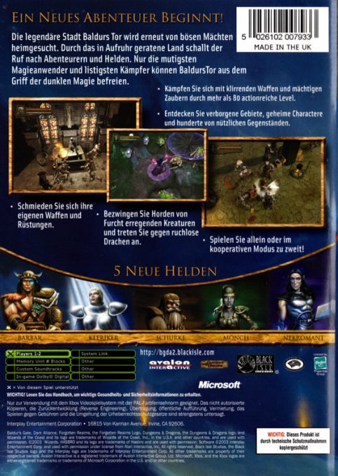Baldur's Gate : Dark Alliance II - Dos