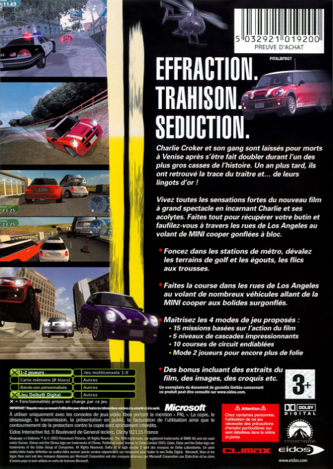 Braquage À L'Italienne dos