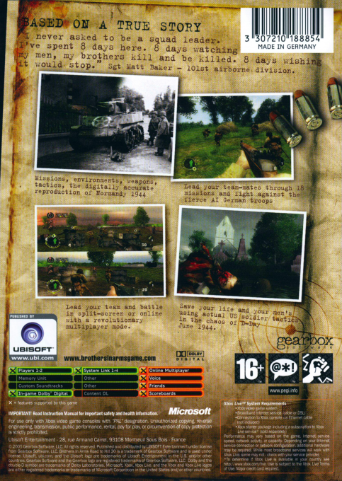 Brothers In Arms : Road To Hill 30 - Dos