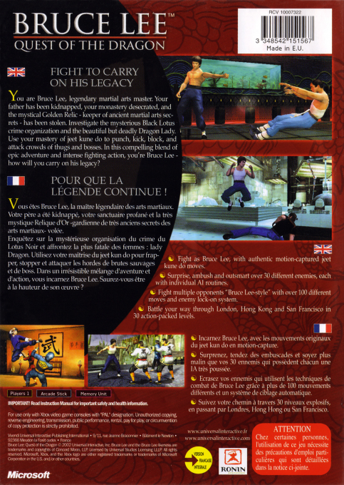 Bruce Lee : Quest Of The Dragon - Dos