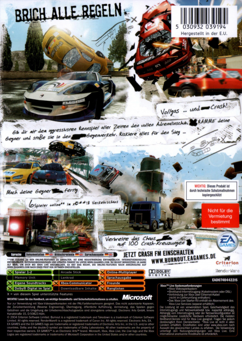 Burnout 3 : Takedown - Dos