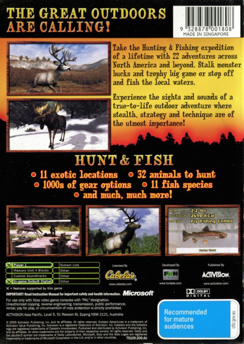 Cabela's Outdoor Adventures - Dos